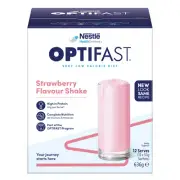 Optifast VLCD Weight Loss Diet Strawberry Flavour Shake Sachet 12 x 53g