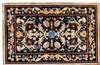 Marble Office Table Top with Elegant Look Pietra Dura Art Dining Table for Home
