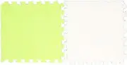 10pcs Plush Puzzle Foam Floor Mat, Plush Interlocking Floor Mat 31x30cm, Soft Interlocking Square Foam Tiles Area Rugs Carpet for Parlor Bedroom Decoration (Fluorescent
