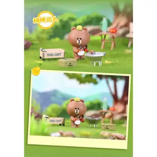 LINE FRIENDS LINE LINE好朋友 熊大 一起露營 露營 露營系列  盒玩 扭蛋 公仔 盲盒