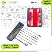 Cynamed Double Ended Micro Lab Spatula Sampler Stainless Steel Set of 7