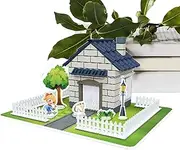 wiroouia Miniature Kits for Children,Handmade Tiny House Kit with Decorative Accessories - Educational Room Making Activity, Home Desktop Decoration for Living Room, Bedroom