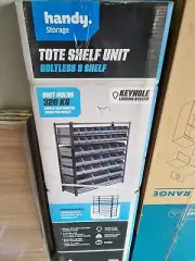 Handy Storage Tote Shelf Unit - Boltless 8 Shelf 320kg