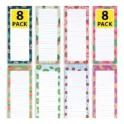 8 Pcs Note Pads Grocery List Magnet Pad Memo Pads for Daily