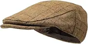 [Borges & Scott] Woodsman Flat Cap - Fully Waterproof - Yorkshire Tweed - 100% Wool Outer