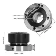 Collet Chuck ER50 100mm Diameter with 7 Holes Carbon Steel For CNC Milling Lathe