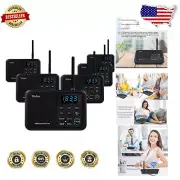 Clear Sound Wireless Intercoms - 1 Mile Range with Easy Setup and Display Screen