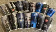 LOT OF 15 Jurassic World 2015 Dairy Queen Cups ALL SIZES ALL VARIANTS
