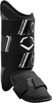 EvoShield Pro-SRZ 2.0 Batter's Leg Guard - Black, Right Hand Hitter