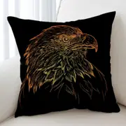 Bronze American Bald Eagle Cushion Cover