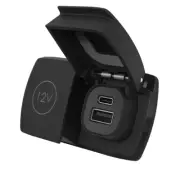 Scanstrut Flip Pro Duo USB-A & USB-C w/12V Power Socket - Versatile Marine Charg