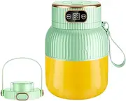 Portable Juicer Blender, Food Mixing Machine, USB Rechargeable Fruit Juice Mixer, Travel Juice Cup With Digital Display 600ml For Home Sports Outdoors