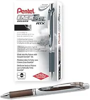 Pentel Energel Liquid Gel Pen 0.7mm Medium Nib Sepia Ink, Box of 12 Pens (BL77-SP)