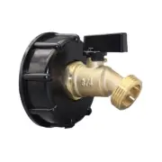 Easy to Use Hose Faucet Valve Adapter for 330 Gallon IBC Tote Water Tank
