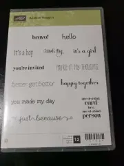 A DOZEN THOUGHTS Stampin Up New Baby Get Well Just Because Wish Big