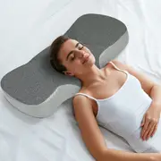 Dreamz Memory Foam Pillow Pillowcase Neck Shoulder Support Cervical Pain Relief