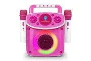 Singing Machine Mini Sparkle Bluetooth Karaoke Speaker - Pink