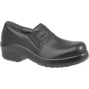 Ariat Womens Loafer Work Shoe Black 9.5B Composite Toe Slip On Leather SD
