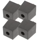 4 Pcs Cabinet Feet Rubber Plastic Sofa Legs Furniture Replacement Hardware