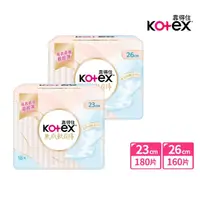 在飛比找momo購物網優惠-【Kotex 靠得住】無感軟Q棉日用 23cm 18片x10