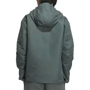 【adidas 愛迪達】TH MH WV JKT 男款 綠色 休閒 運動 外套 防風 連帽 外套 IT3952