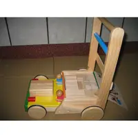 在飛比找蝦皮購物優惠-傳統 原木 助步車 木製 助步車 附積木加重款 台灣製造