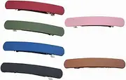 6Pcs Elegant Flat Hair Barrettes Convenient Lightweight Barrette Hair Clips Simple Style Matte French Hair Clips for Women Thin Fine Hair