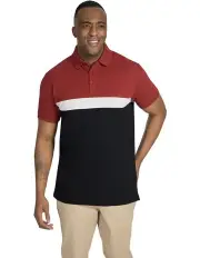 [Johnny Bigg] Jenson Splice Polo Shirt in Sunset Red