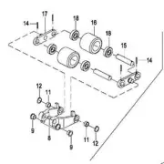 Wheel Bracket Assembly 1114-130005-00-B for Electric Pallet Jacks EPT20-15ET2