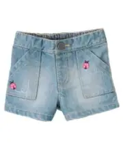 GYMBOREE CAPE COD CUTIE DENIM LADYBUG SHORTS 6 12 18 24 2T 4T NWT