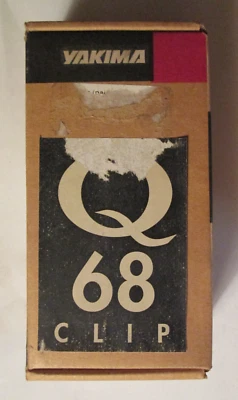 YAKIMA Q68 Q CLIPS # 68 NEW IN BOX. COMPLETE WITH 2 PADS AND STICKERS