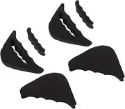 6 Pairs Half Size Padded Toe Plug Of Foot Insert Toe Pad Toe Support Insoles Shoe Filler Toe Inserts Metatarsal Foot Pad Men and Women High Elastic Sponge Cushion Thicken (Black, One size)