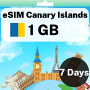 eSIM Canary Islands - 1 GB - 7 Days - Travel eSIM | QR code activation