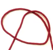 Jewelry Cord Braided Cord Drawstring Cord Nylon 3.5mm Burgundy Red 15 yds #CO56