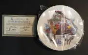 Official 1980 XIII Olympic Winter Games Plate w/Certificate of Authenticity MINT