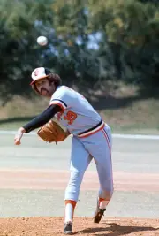 Ross Grimsley Baltimore Orioles pitches at an Major League Basebal- Old Photo 4