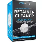 EZGO Retainer Cleaner Tablets Denture Cleaning Tablets Dental Appliances Cleaner