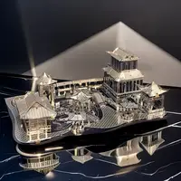 在飛比找樂天市場購物網優惠-拼圖 3D立體拼圖 拼裝模型 合金新蘇州園林模型高難度3D立