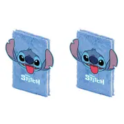 2x Lilo & Stitch Plush A5 Notebook/Journal Kids/Children School Stationery