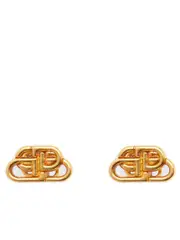 Balenciaga BB XS Stud Earrings in Gold