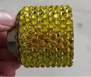 Rhinestone Bling Wine Bottle Stopper Gold