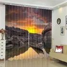 Great Twilight Canyon 3D Blockout Photo Print Curtain Fabric Curtains Window