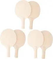 Signature Table Tennis Racket DIY Wooden Paddle Kit Unfinished Rackets for Sports Games and Crafting