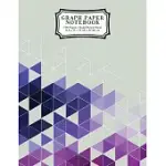 GRAPH PAPER NOTEBOOK: PURPLE GRID BOXES - GRID PAPER COMPOSITION NOTEBOOK, GRAPHING PAPER, QUAD RULED