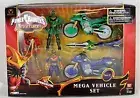 Power Rangers MYSTIC FORCE 5 in Solaris Knight Red Green Ranger Vehicle Set New