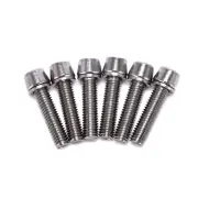 6pcs bicycle headset stem cap screw steel bicycle seat disc bolt m5 * 20mm A~'l