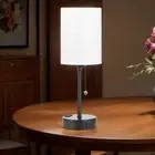 Desk Lamp Bedside Table Lamps with AC Outlet with USB C and A Ports Metal Base