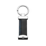 Montblanc Meisterstüc Key Fob Stripes Leather Car Key Rings Holder Chain for Men