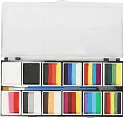 FACE Body Paint KIT with Multicolors Rainbow Strip Palette Set Kids Adults Festival Party Safe Gentle Skin Long Lasting Halloween Cosplay