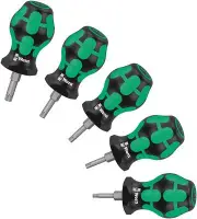 Wera 05008876001 Stubby Set TX 1 Screwdriver Set TORX®, 5 Pieces